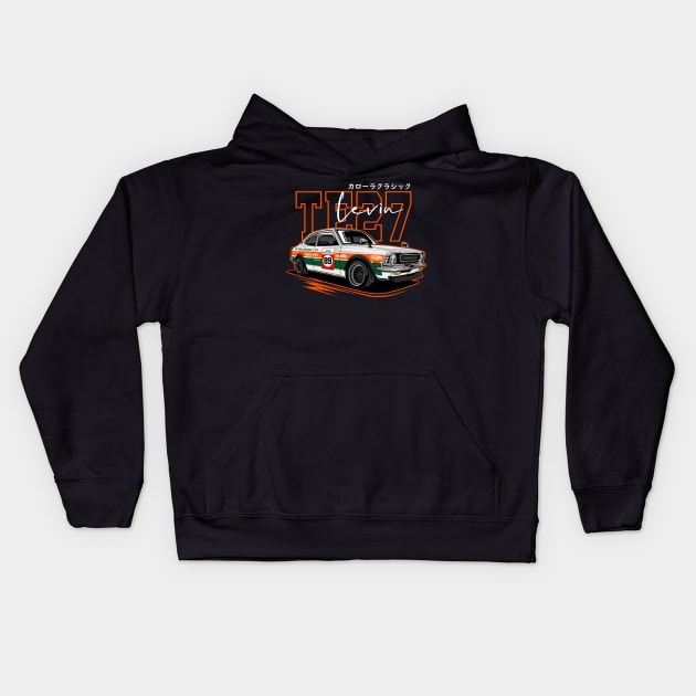 Corolla TE27 Levin Kids Hoodie by cturs